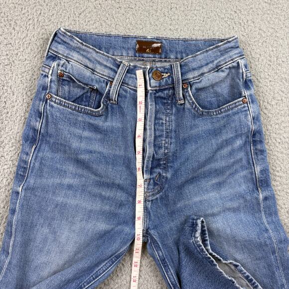 Mother Jeans Womens 22x25 Blue Tripper Wander Dust Embroidered Butterfly Tag 24 - Picture 5 of 16